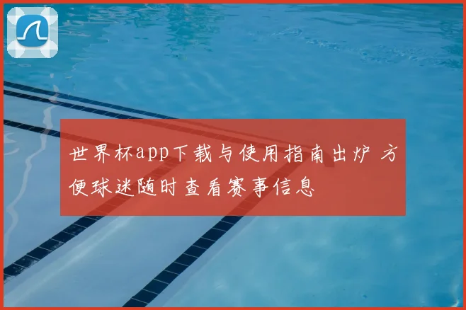 世界杯app下载与使用指南出炉 方便球迷随时查看赛事信息
